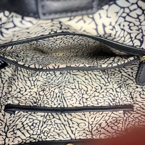 INC International Concepts Black Tote Bag w/ Gold Studs - Picture 14 of 14